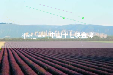 赣州中国十七块金牌
