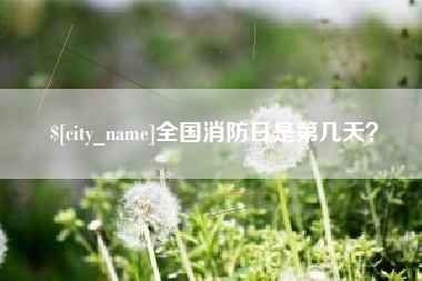 赣州全国消防日是第几天？