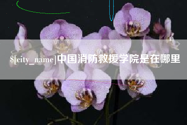 赣州中国消防救援学院是在哪里