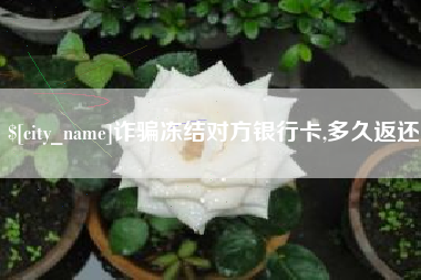 赣州诈骗冻结对方银行卡,多久返还