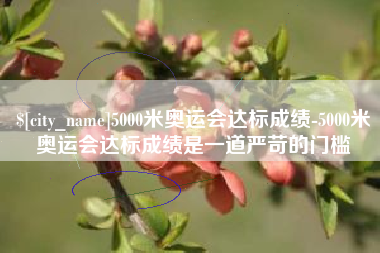 赣州5000米奥运会达标成绩-5000米奥运会达标成绩是一道严苛的门槛