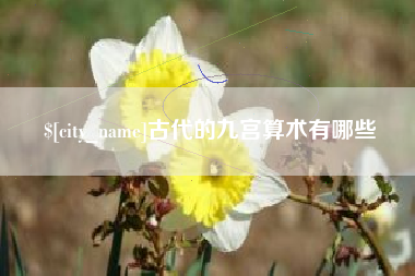 赣州古代的九宫算术有哪些
