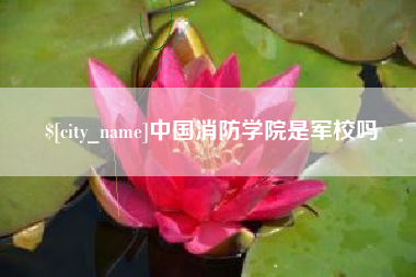赣州中国消防学院是军校吗
