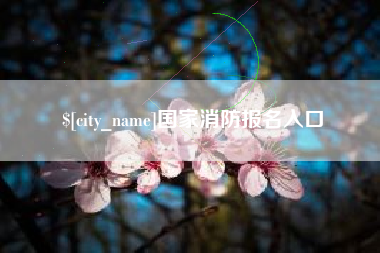 赣州国家消防报名入口
