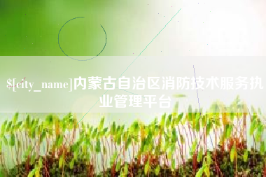 赣州内蒙古自治区消防技术服务执业管理平台