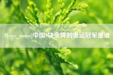赣州中国9块金牌的奥运冠军是谁
