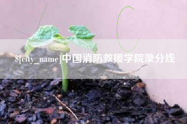 赣州中国消防救援学院录分线
