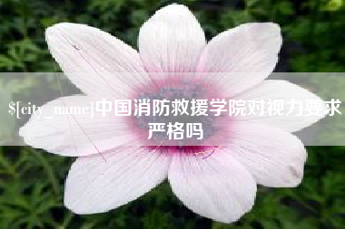 赣州中国消防救援学院对视力要求严格吗