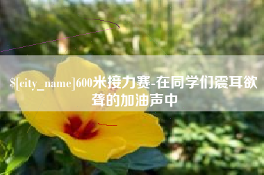 赣州600米接力赛-在同学们震耳欲聋的加油声中