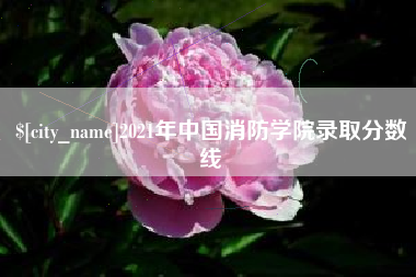 赣州2021年中国消防学院录取分数线