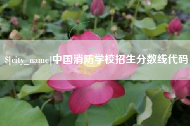 赣州中国消防学校招生分数线代码