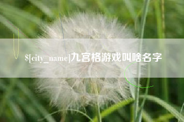 赣州九宫格游戏叫啥名字
