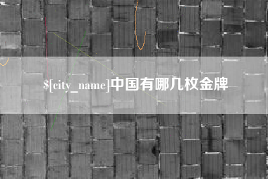 赣州中国有哪几枚金牌