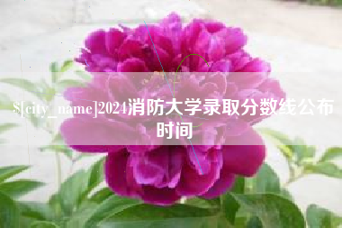 赣州2024消防大学录取分数线公布时间