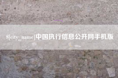 赣州中国执行信息公开网手机版