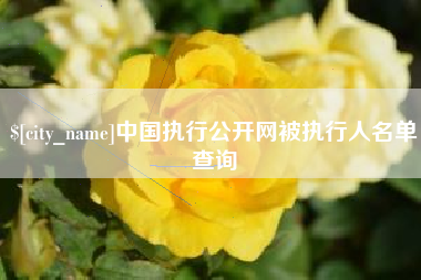 赣州中国执行公开网被执行人名单查询