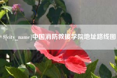 赣州中国消防救援学院地址路线图
