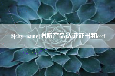 赣州消防产品认证证书和cccf