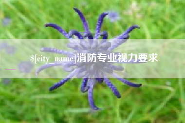赣州消防专业视力要求