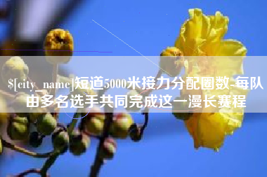 赣州短道5000米接力分配圈数-每队由多名选手共同完成这一漫长赛程