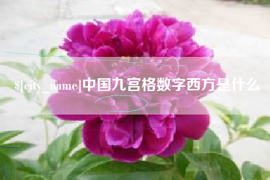 赣州中国九宫格数字西方是什么