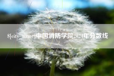 赣州中国消防学院2024年分数线
