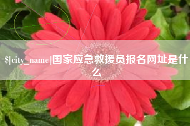 赣州国家应急救援员报名网址是什么