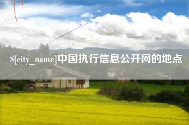 赣州中国执行信息公开网的地点