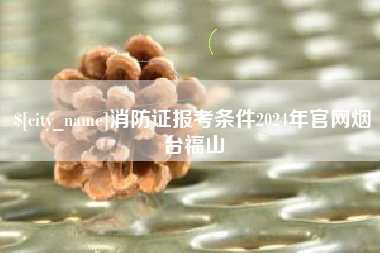 赣州消防证报考条件2024年官网烟台福山